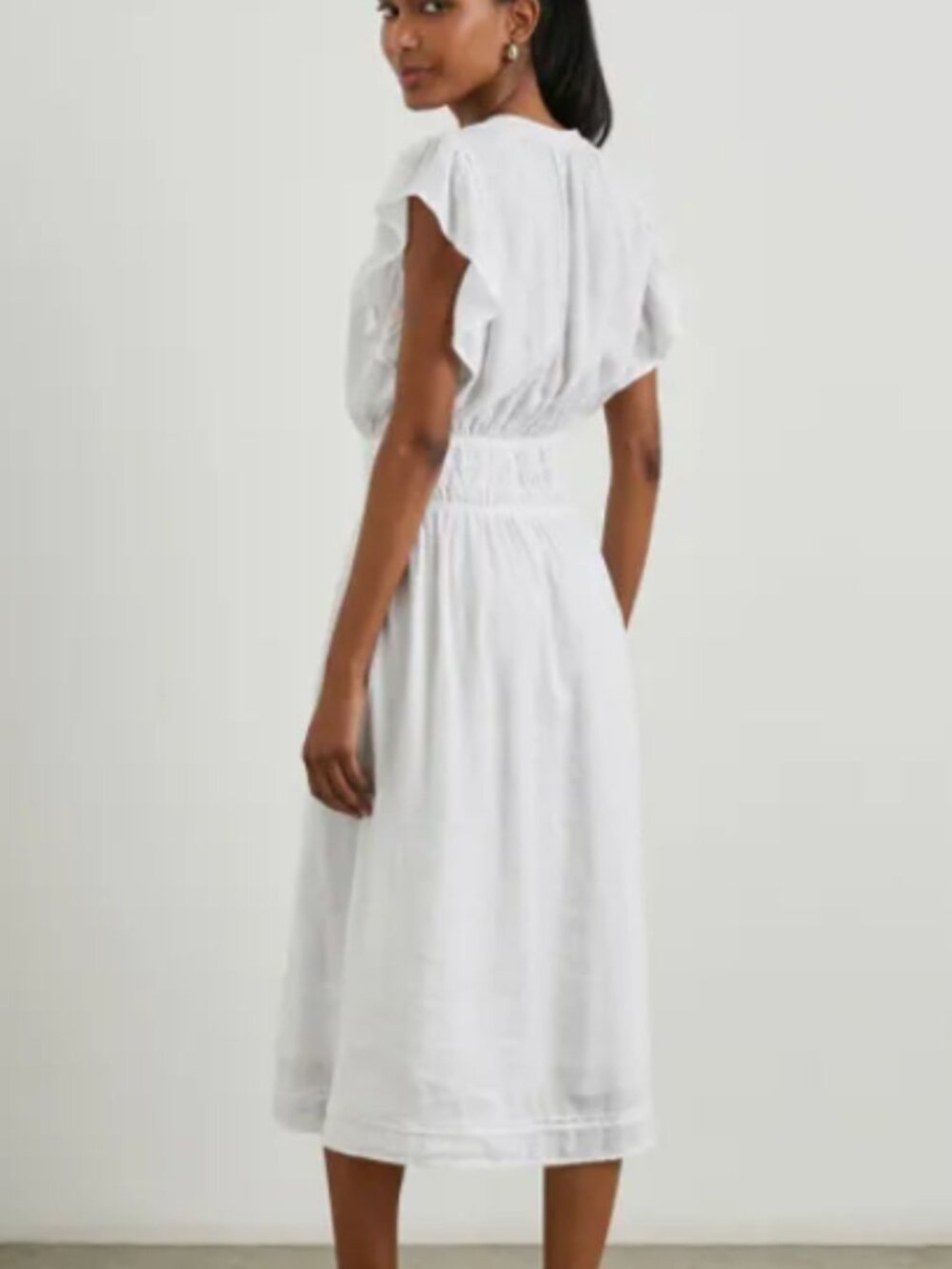 Rails - Iona Linen White Dress - Size Small - New with Tags - Picture 3 of 8